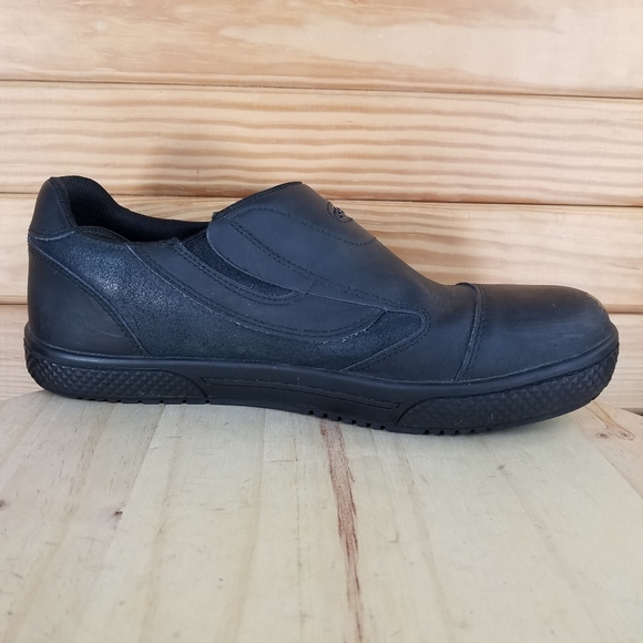 KEEN 1012857D DESTIN Men's 11.5 US Slip On Black Leather Loafers EH Work Shoes - Picture 9 of 16